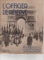 REVUE MILITAIRE - L'OFFICIER DE RESERVE - N° 2  - 16éme Année - édition Complète - FEVRIER 1937 - Francés