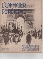 REVUE MILITAIRE - L'OFFICIER DE RESERVE - N° 3  - 16éme Année - édition Complète - MARS 1937 - Francés