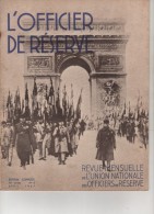 REVUE MILITAIRE - L'OFFICIER DE RESERVE - N° 4  - 16éme Année - édition Complète - AVRIL 1937 - French