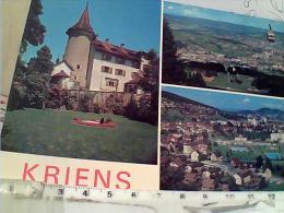 SUISSE  SVIZZE  LUSERNE CASTELLO  KRIENS SCHLOSS  VUES  PIEICNA  STADIO  CAMPO CALCIO  V1972 EM9307 - Kriens