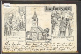 LA BREVINE - PAR O. HUGUENIN - B ( PETITE FENTE 2mm EN HAUT ) - La Brévine