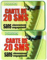 CARTE D´ACCES INTERNET  3 SUISSES  20 SMS  + SPECIMEN BLISTER - Other & Unclassified