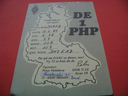 Germany   QSL   Karte  DE 1 PHP   Radio   13.5.83     ( 14 ) - Radio