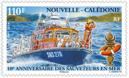Nouvelle-Calédonie 2014 - 10e Ann Sauvetage En Mer, Bateaux - 1val Neufs // Mnh - Ongebruikt