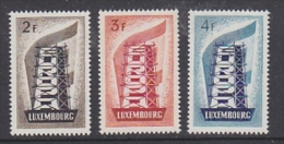 Europa Cept 1956 Luxemburg 3v Original Gum ** Mnh (LT501) - 1956