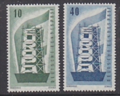 Europa Cept 1956 Germany 2v Original Gum ** Mnh (LT502) - 1956