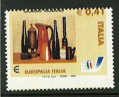 Varietà Italia Repubblica Anno 2003 EUROPALIA  - NON CATALOGATO NON COMUNE VAL. DA 0,41 COLORI E DENTELLATURA SPOSTATA - Varietà E Curiosità