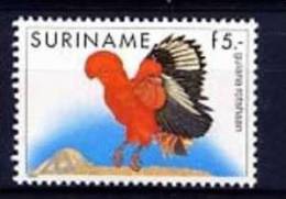 SURINAM SURINAME 1986, OISEAUX, COQ ROUGE DE GUYANE, 1 Valeur, Neuf / Mint. R272b - Gallinaceans & Pheasants