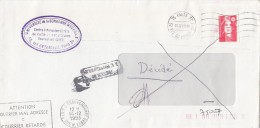 291FM- MARIANNE STAMPS, SORBONNE UNIVERSITY ROUND STAMP ON COVER, 1993, FRANCE - Other & Unclassified