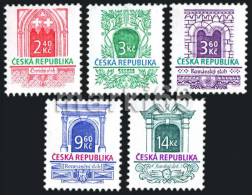 Czech Republic - 1995 - Architectural Styles Through Windows Types - Mint Definitive Stamp Set - Unused Stamps