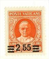 VATICANO - SERIE PROVVISORIA SASS. A38  I° TIRATURA PUNTO E VIRGOLA - CERTIFICATO RAYBAUDI - NUOVO GOMMA INTEGRA ** MNH - Variétés & Curiosités