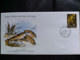 1976 WWF 001 Liechtenstein - Crayfish (Crustacean)(1 Of 4) - FDC