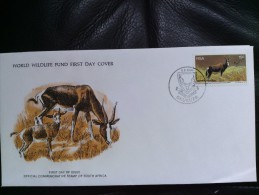 1976 WWF 011 South Africa - Antelope (Mammal) (3 Of 4) - FDC