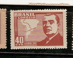 Brazil ** & Visita Do Presidente Do Chile , Videla 1947  (455) - Nuevos