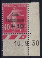 France 1930 Yvert  266 Coin Date   MNH/** /neuf - 1927-31 Cassa Di Ammortamento