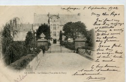 CPA 28 LA LOUPE LE CHATEAU VUE PRISE DU PARC 1902 - La Loupe