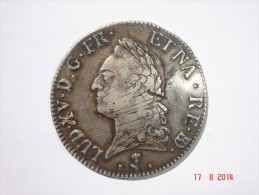 Louis XV écu De Béarn à La Vieille Tête  - Argent 917% Diam. 42 Mm - 1774 -  Etat TB Et TTB - - 1774-1791 Luigi XVI