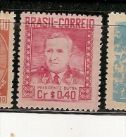 Brazil ** & Presidente, Militar Eurico Dutra  1950  (459) - Ongebruikt