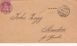 Suisse, St. Gallen To Grabs 1881 Cover - Lettres & Documents