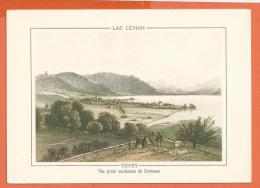 Oct117, Lac Léman, Vevey ,vue Prise Au-dessus De Corseaux, Carte éditée En 1949, GF, Non  Circulée - Corseaux