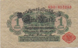 Billet 1 Mark 12 Aout 1914 Berlin Darlehenskaffenschein 690.813288 - Autres & Non Classés