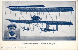 2294 Grande Fête De L'aviation - FARMAN Et Son Biplan - Flieger
