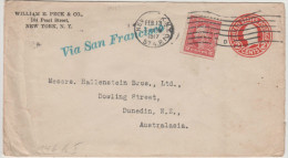 STATI UNITI - UNITED STATES - USA - US - 1917 - Intero Postale - Entier Postal - Stationery - 2 Cents + 2 WEP Perfin - Perfins