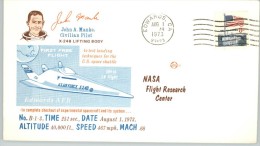 080314 FIRST FREE FLIGHT X-24B - PILOT JOHN A.MANKE - EDWARDS, CA /AUG 1, 1973/ 93523 - Etats-Unis