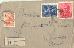 YUGOSLAVIA - SRBIJA - Recamm. Letter - RIĐICA - SAVO KOVAČEVIĆ   - 1951 - Cartas & Documentos