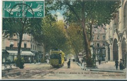 Avenue  De  La Gare  Avec  Son  Tramway    -  Ntre - Dame     à  NICE       (  06  ) - Schienenverkehr - Bahnhof