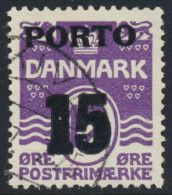 Denmark Danemark Danmark 1934: 15ø/12ø Violet PORTO Overprint, F-VF Used (DCDK00080) - Postage Due