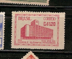 Brazil ** & Nova Sede Dos Correios E Telegrafos, Pernambuco 1950 (491) - Ungebraucht