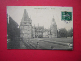 CPA  28  MAINTENON  LE CHATEAU  FACADE MERIDIONALE   VOYAGEE 1911  TIMBRE - Maintenon