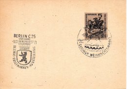 RDA - BERLIN C25. Carte Commémorative De 1957. 130 Jahre Berliner Stadtpost. - Macchine Per Obliterare (EMA)