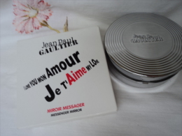 GAULTIER " JE T´AIME MY LOVE" MIROIR MESSAGER    VOIR ET LIRE ATTENTIVEMENT   !! - Miniaturas Hombre (en Caja)