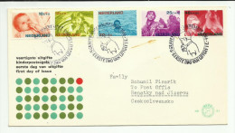 Pays-Bas Enveloppe 1966 Timbres N°839 à 843 - Briefe U. Dokumente