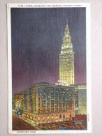 Hotel Cleveland And Terminal Tower At Night, Cleveland, Ohio - Cleveland