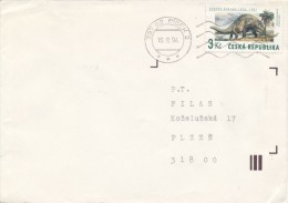 I7430 - Czech Rep. (1994) 397 02 Pisek 2; Stamp: Zdenek Burian (1905-1981): Apatosaurus Excelsus - Fossilien