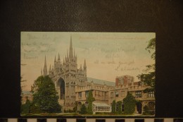 CP, Royaume Uni, Angleterre Peterborough Cathedral From Palace Garden 1908 - Altri & Non Classificati