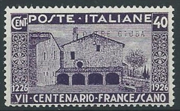 1926 OLTRE GIUBA SAN FRANCESCO 40 CENT  MNH ** - ED971 - Oltre Giuba