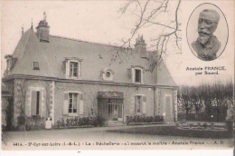 ST CYR SUR LOIRE (I ET L)  4414 LA BECHELLERIE OU MOURUT LE MAITRE ANATOLE FRANCE (MEDAILLON ANTOLE FRANCE PAR SICARD) - Saint-Cyr-sur-Loire