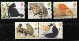 (cl 26 - P36) Gde Bretagne ** N° 1789 à 1793  (ref. Michel Au Dos)- Les Chats - Unused Stamps