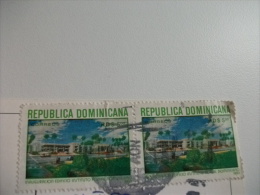 STORIA POSTALE FRANCOBOLLO COMMEMORATIVO Republica Dominicana Panorama - Dominican Republic