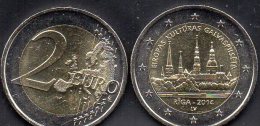 Europa Kultur-Hauptstadt Riga Stadt-Architektur Sondermünze Latvija 2014 Stg.12€ Münze Lettland Mzz.LV 2€ Coin Of,Latvia - Lettland