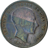 Monnaie, Espagne, Alfonso XII, 10 Centimos, 1879, B+, Bronze, KM:675 - Other & Unclassified