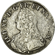 Monnaie, France, Louis XV, Écu Aux Branches D'olivier, Ecu, 1727, Bayonne, TB+ - 1715-1774 Louis  XV The Well-Beloved