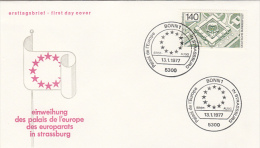 2839- EUROPEAN COMMUNITY, PALACE, COVER FDC, 1977, GERMANY - EU-Organe