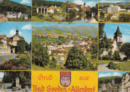 2878- BAD SOODEN ALLENDORF- SPA TOWN, PANORAMA, DIFFERENT VIEWS, POSTCARD - Bad Sooden-Allendorf