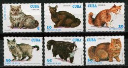 (cl 26 - P57) Cuba ** N° 3351 à 3356  (ref. Michel Au Dos)- Chats - Ungebraucht