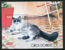 (cl 26 - P58) Cuba ** Bloc N N° 224 (ref. Michel Au Dos) - Chats - Neufs